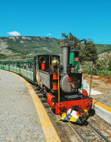 Tren del fin del mundo. viaje en auto por la Patagonia