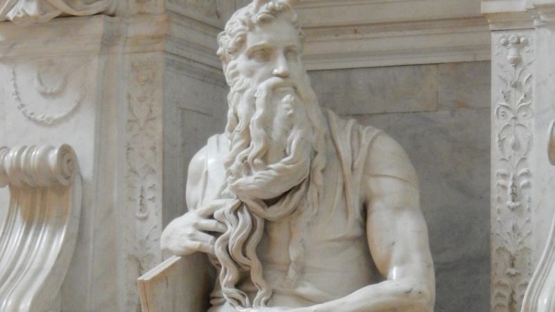 El Moisés de Miguel Ángel en la iglesia San Pietro in Vincoli.